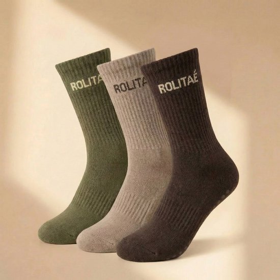 Rolitaé Yoga & Pilatessokken Triple Pack | Japandi Essence | 3 Paar Anti-Slip Gripsokken | Maat 36-39