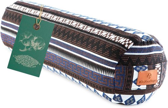 Rond Yoga Bolster - Meditatiekussen met bio-organische spelt vulling - 68cm