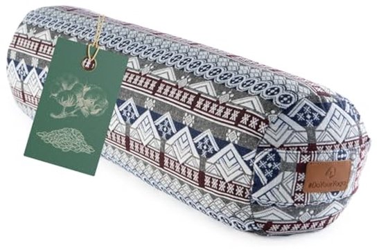 Ronde Yoga Bolster - Meditatiekussen met Organische Speltvulling - 68cm x 22cm