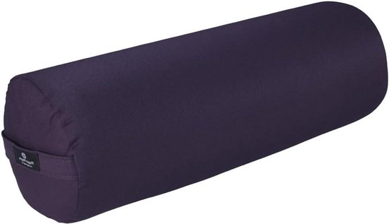Ronde Yoga Bolster - Yogakussen Steun - Herstellende Yoga - Stevige Schuimkern - 6858 x 2286 x 2286 cm - Pruim