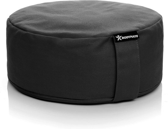 Ronde Yogakussen en Meditatiekussen met Boekweitdoppen - Wasbare Hoes