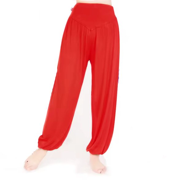 Rood/Roze Harembroek - Chillbroek - Chillpants - Harem broek - Rood - Maat XL (valt als een L) - Yogabroek - Baggy broek - Boho - Valt klein - CHPN van Merkloos