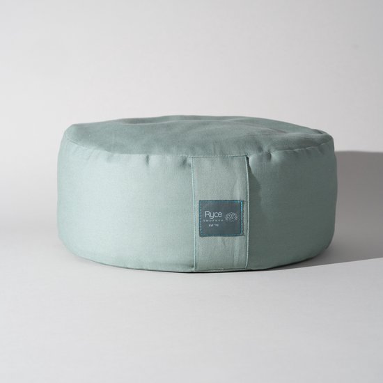 Ryce® MeditatieKussen - Yoga - Katoen - Boekweit - Mintgroen van Merkloos