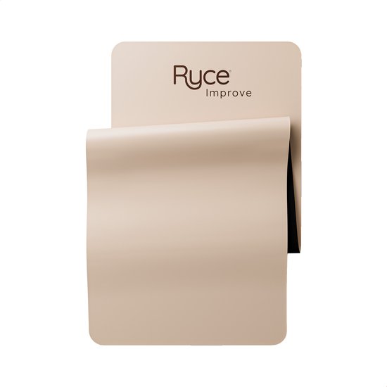 Ryce® Yogamat - PU Rubber - Pilates - Fitness - Anti Slip - Extra Dik - 183x68x0,5 cm - Coffee van Merkloos