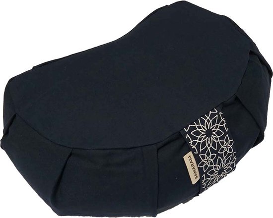 Samarali Ergonomisch Meditatie- en Yogakussen - biologisch katoen GOTS-gecertificeerd, verstelbaar met boekweitdoppen - ethisch geproduceerd, ondersteunt een juiste houding, 34x20x17 cm, verkrijgbaar in 6 kleuren van Samarali