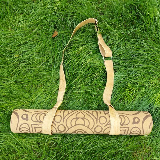 Samarali Kurken Yogamat Draagriem - Duurzame Draagriem voor Yoga Mat - Verstelbare Schouderband - Gemakkelijk te Dragen - Yoga Accessoire van Samarali