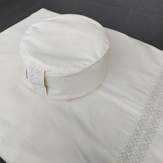 Samarali Meditatieset - Zafu & Zabuton met Lotus Kussen - Rond - Ideaal voor Diepe Meditatie van Samarali