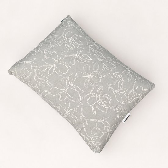 Samarali Savasana kussen Quite luxury – yogakussen en nekkussen – GOTS-gecertificeerd biologisch katoen, meditatiekussen met kapok vulling, 40x30x4.5 cm