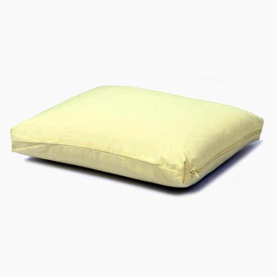 Samarali Savasana kussen – yogakussen en nekkussen – GOTS-gecertificeerd biologisch katoen, meditatiekussen met kapok vulling, 40x30x4.5 cm van Merkloos