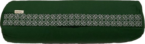 Samarali Yoga bolsster - 100% katoen - 20x60 cm - 3.5KG - 2 covers (buiten & binnen) - GOTS gecertificeerd van Samarali
