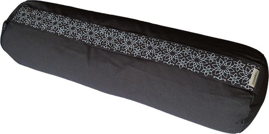 Samarali Yoga Bolster - Extra stevige ondersteuning, 100% biologisch katoen, 20x60 cm, 3.5 kg, dubbele hoezen, GOTS-gecertificeerd van Samarali
