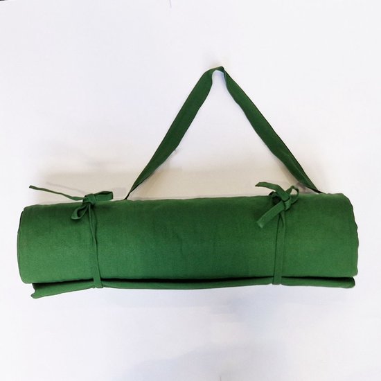 Samarali Yoga Mat van Biologisch Katoen – Extra Dik 1 cm – 65x200 cm – Comfortabel & Duurzaam – GOTS Gecertificeerd van Merkloos