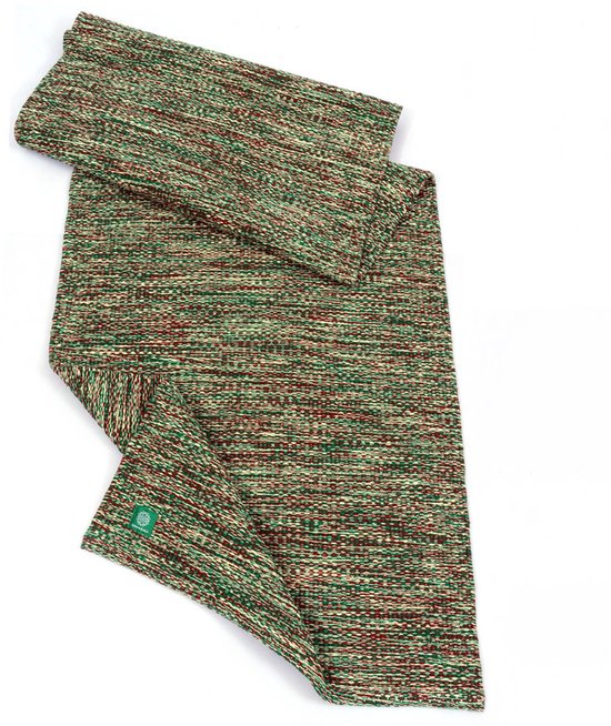Samarali Yoga Tapijt van Biologisch Katoen – Handgeweven & GOTS-gecertificeerd – 193x66 cm – Duurzame Yogamat / Vloerkleed – Driekleurig Design van Merkloos