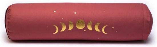Sattva - Bolster rond Maanfasen bio katoen - Oud Roze van Sattva