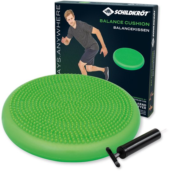 Schildkröt balans kussen fitness massage PVC 33cm met mini pomp.
