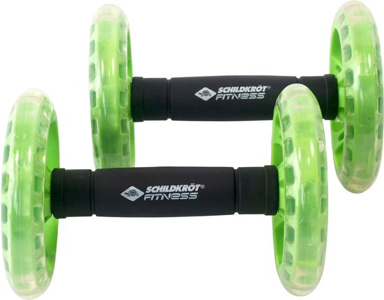 Schildkröt Fitness - Set Van 2 Dual Rollers - Groen/Zwart van Schildkröt