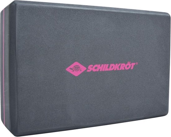 Schildkröt yoga blok grijs - fitness accessoire voor yoga en pilates. van Merkloos