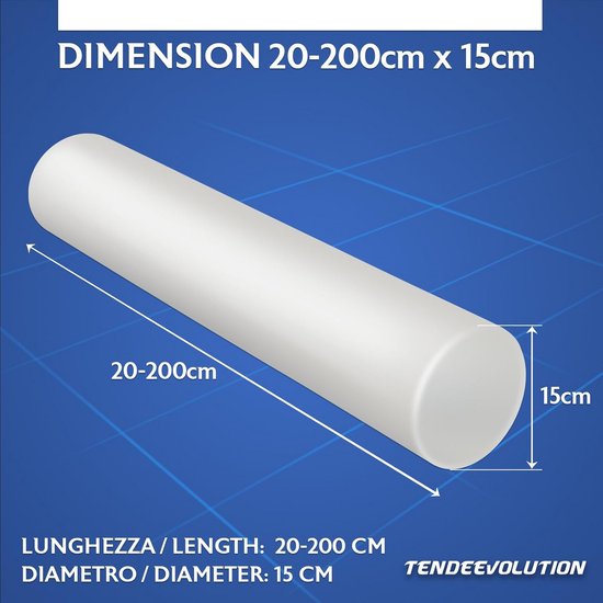 Schuimrubber Rol Dense Foam voor Cilindrische Kussens voor Fysiotherapie en Yoga