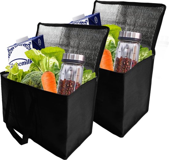 Selbro ® Ruime Opvouwbare Thermische Koeltas Set van 2 voor Picknick en Strand met Stevige Handgrepen van Selbro