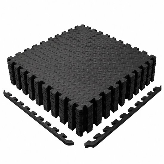 Sellino Gymvloertegels - Puzzelmaten - Antislip Fitness Vloermatten - Schokabsorberend - 24 Stuks - 60 x 60 cm - Gymtegels