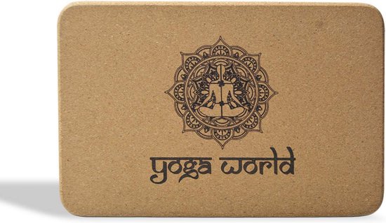 Set Stevige Kurk Yogablokken met Antislip voor Stabiliteit en Pilates van Merkloos