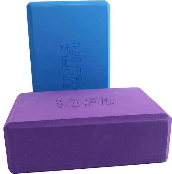 Set van 2 yogablokken - Fitnessblokken van EVA-schuim met hoge dichtheid - Milieuvriendelijk en lichtgewicht - Kies uw kleur en maat (set van 2) van ScSPORTS®