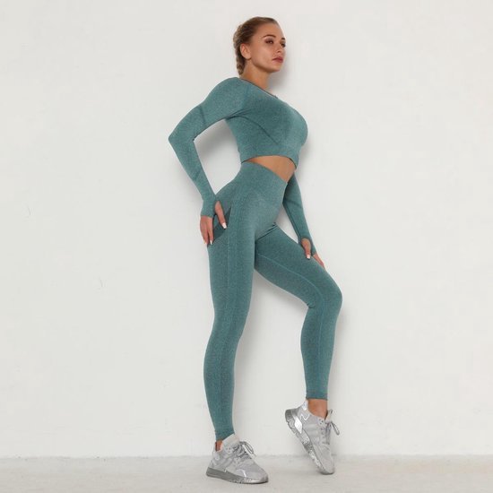 Shape Sportlegging Dames High Waist - Groen