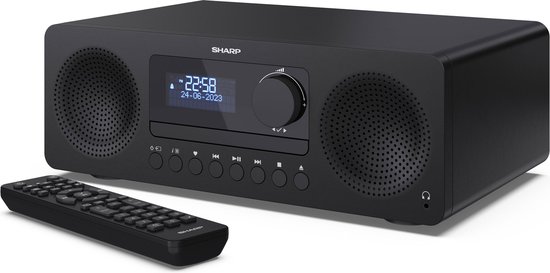 Sharp XL-B720D(BK) Tokyo Alles-in-één Hi-Fi geluidssysteem met DAB+ - CD - Bluetooth - zwart van Sharp