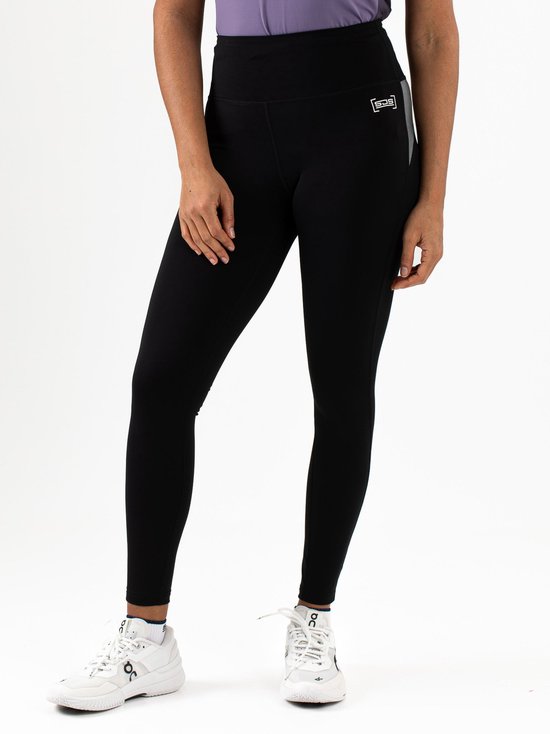 Sjeng Sports TOLA Legging Dames - Zwart - Multistretch en bewegingsvrijheid - Tennis en Fitness - sneldrogend van Merkloos
