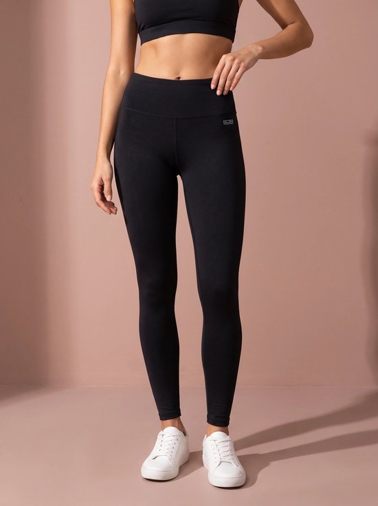 Sjeng Sports TUNDE - Maat: M Black - Tennis Legging Vrouwen - Sportlegging - 68% polyamide, 32% elastaan, 4-way multistretch
