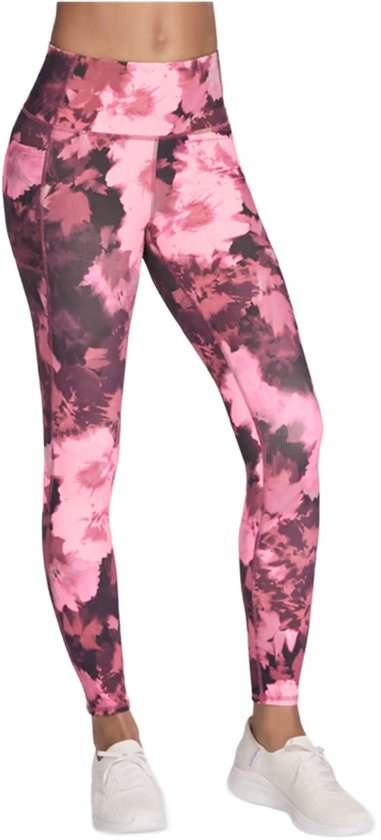 SKECHERS GOFLEX Rib Inbloom legging dames bordeaux maat M (EU)