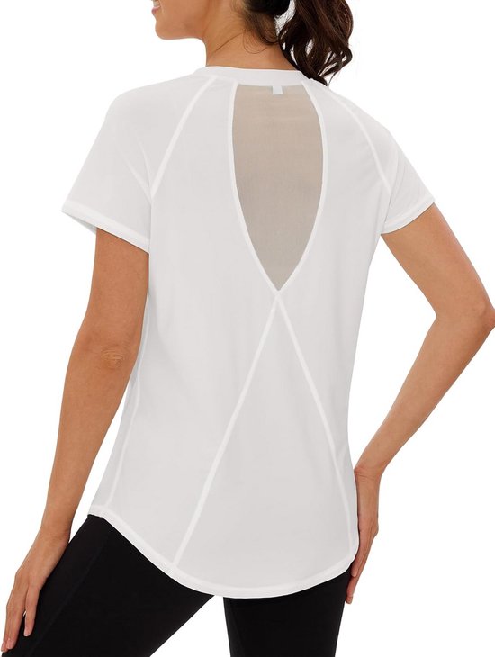Sneldrogend Dames Sportshirt - Ademend Fitnessshirt voor Hardlopen, Yoga en Sportactiviteiten