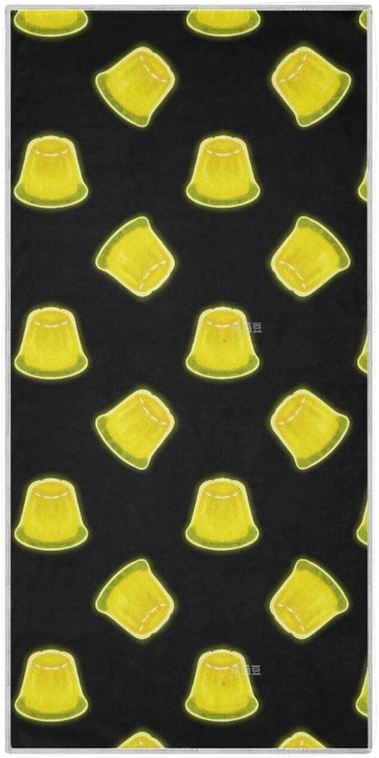 Sneldrogende Handdoek - Sporthanddoek Washandje - Hygiënisch Werken - Huidvriendelijk Materiaal - 76 x 38 cm - Neon Geel
