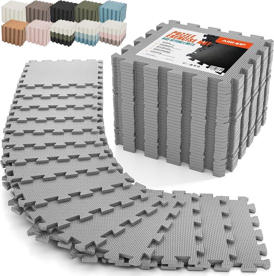 SnelShoppen - 18 Stuks EVA Beschermmatten, Hoogwaardige Schokabsorberende, Antislip Sportmat voor Fitness, Yoga, Thuis Gym, Geluidsisolatie, 30x30 cm