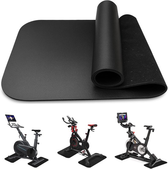 SnelShoppen - 2 Pack Fitness Mat voor Treadmill, Yoga en Gym, 70x28cm, 6mm Dikte, Shockproof, Antislip, Vloerbescherming, PVC Materiaal