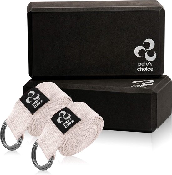 SnelShoppen - 2 Pack Yoga Oefeningen Verstelbare Straps 2.4m - Duurzame D-ring voor Pilates en Gym Workouts - Verbeter Flexibiliteit, Balans en Houdin van Snelshoppen