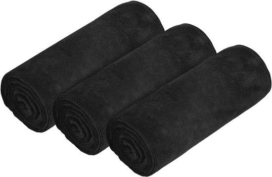SnelShoppen - Pack van 3 Microfiber Sport Handdoeken - Zacht, Sneldrogend en Absorberend voor Yoga, Campings, Fitness en Gym - 75cm x 35cm van Snelshoppen
