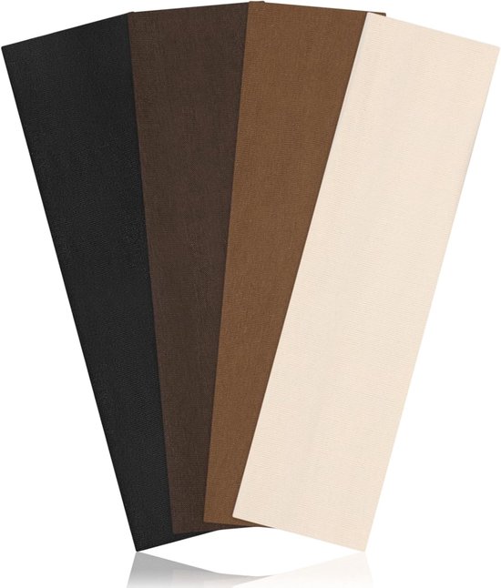 SnelShoppen - Pack van 4 Dames Elastische Sport Haarbanden Non-Slip Voor Yoga Fitness Joggen Workout - Zwart, Koffie, Beige, Grafiet van Snelshoppen