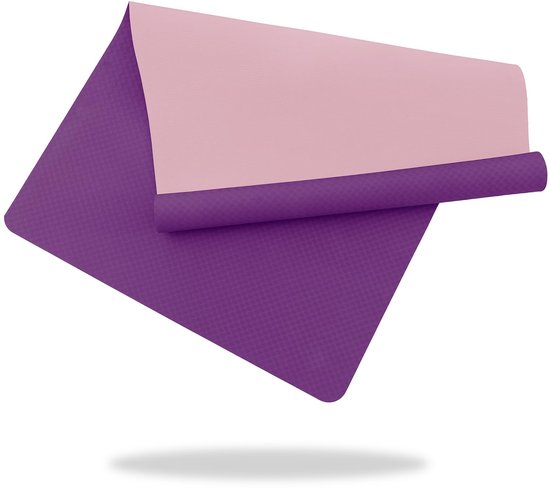 SnelShoppen - XXL Good Nite Yogamat 190x100 cm, Antislip TPE Fitnessmat voor Yoga, Pilates, Gym, Sportmat, Trainingsmat, Gymnastiekmat