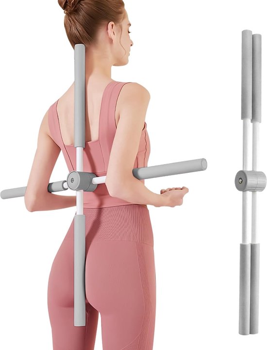 SnelShoppen - Yoga Bar Posture Correction - Anti-Hump Yoga Stick voor Snel en Effectief Houdingscorrectie - Gymnastiek Stok - Ideaal voor Thuisgebruik