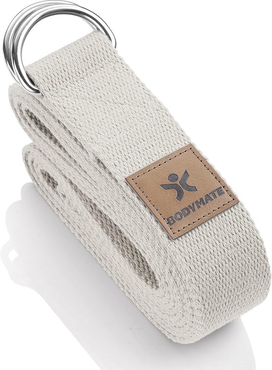 SnelShoppen - Yoga Belt - Yoga Straps van Natuurlijke Katoen - Stretching en Fitness voor Yoga en Pilates - Duurzaam en Vegan van Snelshoppen