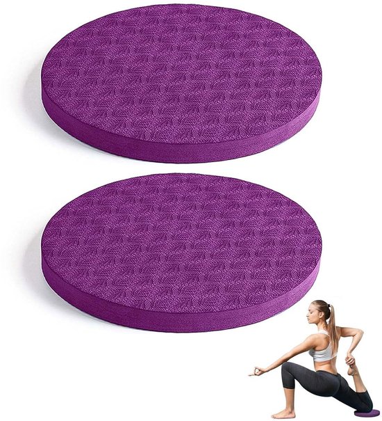 SnelShoppen - Yoga Knie Kussens Set van 2 - Niet-Slip Mat voor Yoga, Pilates, Meditatie en Sportoefeningen, Comfortabel en Duurzaam Fitness Accessoire van Snelshoppen