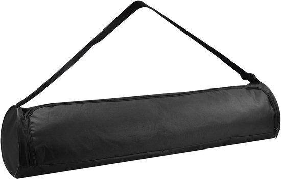 SnelShoppen - Yoga Mat Draagtas, Waterdichte Tas voor Yogamat, Lichtgewicht Oxford-stof, Verstelbare Schouderriem, Zwarte Rugzak voor Yogamat, Voor Vr