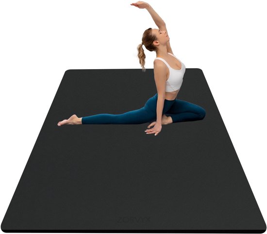SnelShoppen - Yoga Mat XXL 200x100cm - Dikke 10mm TPE Antislip Fitnessmat voor Thuis en Gym - Perfect voor Yoga, Pilates en Workout met Draagriem