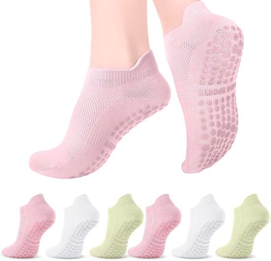 Sokken dames yoga pilates sokken antislip voor dames yoga pilates bars thuis ziekenhuis (35-40)