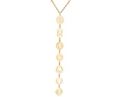 SolidKeus - 7 Chakra Ketting van Roestvrij Staal voor Spirituele Genezing van solidkeus