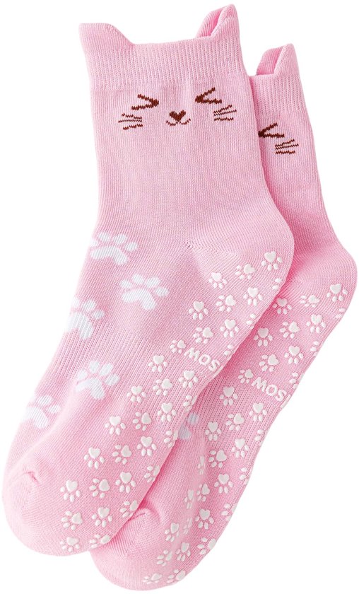 SolidKeus - Cute Cat Paw Grip Pilates Sokken voor Dames