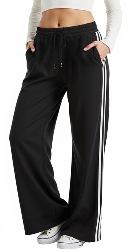 SolidKeus - Dames Joggingbroek Hoge Taille Sportbroek Losse Pasvorm