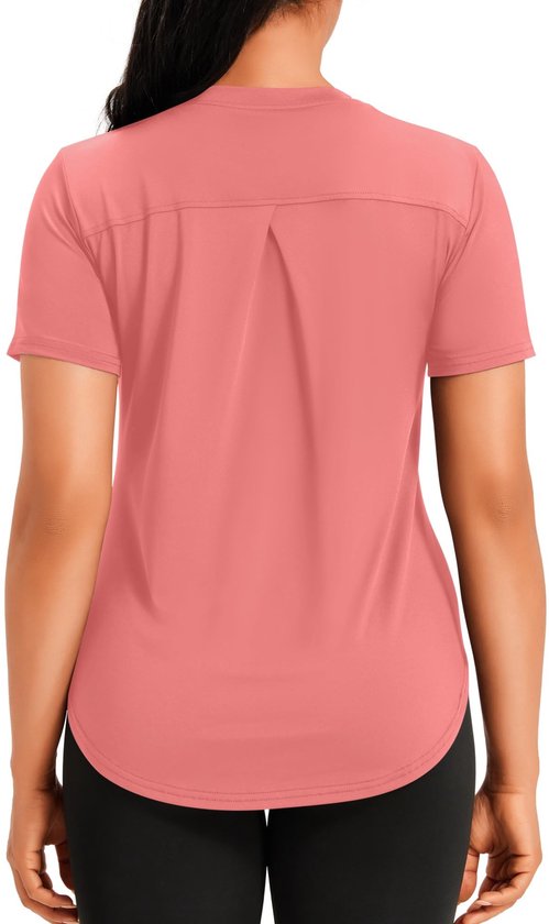 SolidKeus - Dames Korte Mouwen Sportshirt voor Yoga en Workout van solidkeus