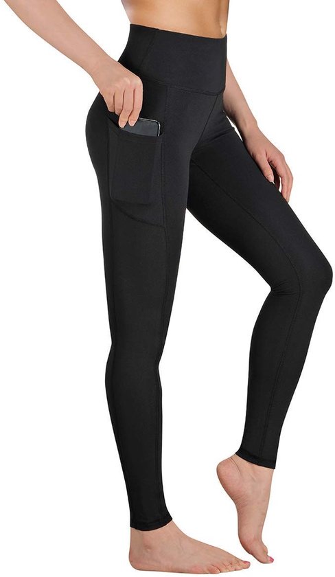 SolidKeus - Hoge Taille Sportlegging voor Dames met Zakken